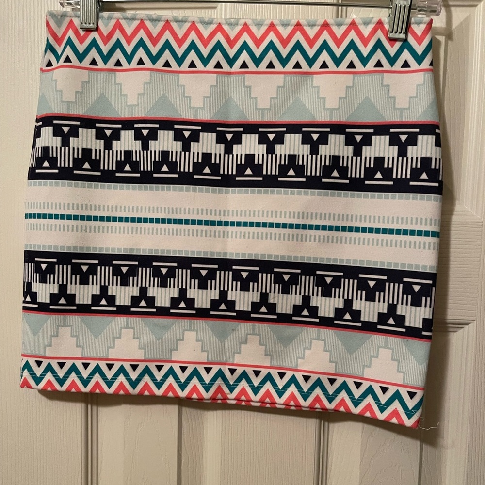 Multi Colored Mini Skirt